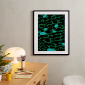 "Climbing Walls" - Art Print in Jade by Kristine Hegre - In a Room