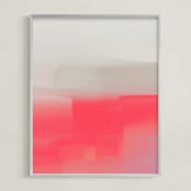 "Let Yourself Be Free" - Art Print in Bright Red by Artsy Canvas Girl Designs - Framed
