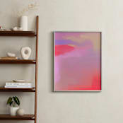 "A Soul's Whisper" - Art Print in Parrot Pink by Artsy Canvas Girl Designs - In a Room