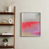 "Completely" - Art Print in Bright Red by Artsy Canvas Girl Designs - In a Room