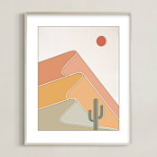 "Gradual Desert" - Art Print in Desert by Dana Beckwith - Framed