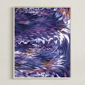 "Solar System Collection - Neptune" - Art Print in Neptune Indigo by Mariecor Agravante - Framed