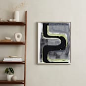 "Part of the fun 4" - Art Print in Fluid Green by Bethania Lima - In a Room