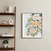 "Abigail watercolor bouquet" - Art Print in Rose gold by Rosana Laiz Blursbyai - In a Room