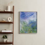 "Lexi's Garden 1" - Art Print in Soft Blue by Teodora Guererra - In a Room