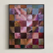 "Pieces Of The Sky" - Art Print in Soft Pink by Ella Frödin - Framed Canvas
