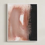 "Terra Cotta" - Art Print in Terra Cotta by Angela Simeone - Framed Canvas