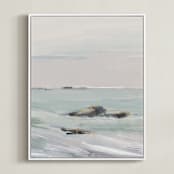 "Interruption" - Art Print in Grey Mist by Eric Ransom - Framed Canvas