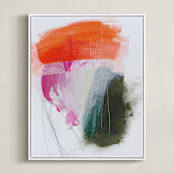 "Protea" - Art Print in Protea Tricolor by Rachel Wadlow - Framed Canvas