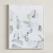 "Fragment" - Art Print in Moss by Ashleigh Ninos - Framed Canvas