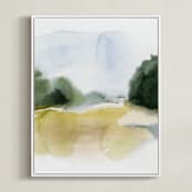 "A New Path" - Art Print in Fall by Stephanie Ryan - Framed Canvas