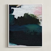 "Into The Mist III" - Art Print in Mist by Kayla King - Framed Canvas