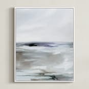 "Sweeping Azure II" - Art Print in Azure by Nicoletta Savod - Framed Canvas