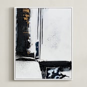 "The Juncture" - Art Print in Ink by Jeannine Chanin Penn - Framed Canvas