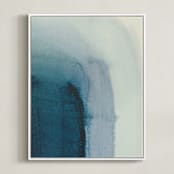 "passage 1" - Art Print in Blue agate by Nell Waters Bernegger - Framed Canvas