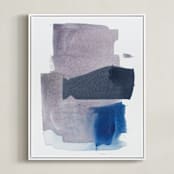 "Pressed No. 3" - Art Print in Soft Purple by Julia Contacessi - Framed Canvas
