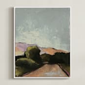 "Road Trip 2" - Art Print in Mint Green by Lynne Millar - Framed Canvas