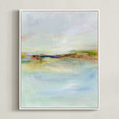 "Scenic" - Art Print in sky by Lindsay Megahed - Framed Canvas
