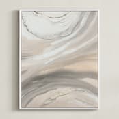 "Warm Sunlit Sand" - Art Print in sunlit sand by Teodora Guererra - Framed Canvas