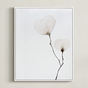 "Mokuren 02" - Art Print in Soft Peach by jinseikou - Framed Canvas