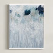 "Anemone" - Art Print in Petal by Denise Wong - Framed Canvas
