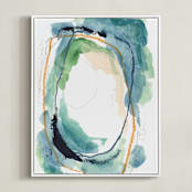 "below" - Art Print in pool by Kayla King - Framed Canvas