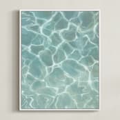 "Poolside" - Art Print in Poolside by Laura Browning - Framed Canvas