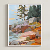 "Step Up / Step Out I" - Art Print in Multi by Jess Franks - Framed Canvas