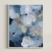"Imbue" - Art Print in Blue Skies by Lindsay Megahed - Framed Canvas