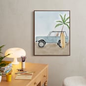 "Beach Cruiser" - Art Print in Seaside by Vilija - In a Room