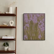 "Iris Garden" - Art Print in Dusty Lavender by Britt Friesell - In a Room