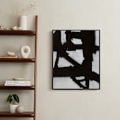 "Boxes in Boxes 2" - Art Print in Black and White by Ilana Greenberg - In a Room