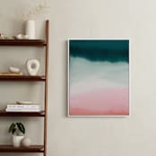 "Pink Tide" - Art Print in Pink sand by A Real Peach Studio - In a Room