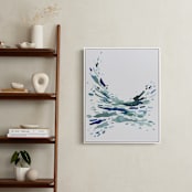 "Softly Swept" - Art Print in Green Blue by Katie Craig - In a Room