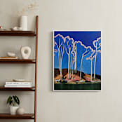 "Winter Forests Have Halos" - Art Print in Electric by Magan Ruthke - In a Room