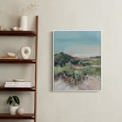 "Sunset on the Dunes 1" - Art Print in Misty Blue by AlisonJerry - In a Room