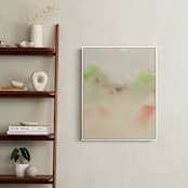 "A Secret Garden II" - Art Print in Beige by M Gloria Hunter - In a Room