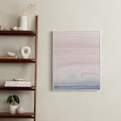 "Cascading Sky" - Art Print in Blush Pink by Little Valley Studio - In a Room