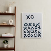 "XO Sol" - Art Print in Smoky Black by Michelle Owenby Design - In a Room