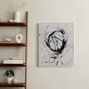 "Tour de Force I" - Art Print in Shades of Gray by Carmen Guedez - In a Room