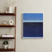 "Deep Blue Bay" - Art Print in Deep Blue Sea by Carol C. Young - In a Room