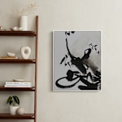 "Ink perspective" - Art Print in Black and white ink by Svitlana Martynjuk - In a Room