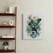 "Emerald Gems" - Art Print in Emerald Green by Yao Cheng Design - In a Room
