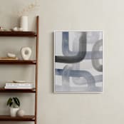 "Piping 2" - Art Print in Gray Tones by Kim Colthurst Johnson - In a Room