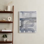 "Piping 3" - Art Print in Gray Tones by Kim Colthurst Johnson - In a Room