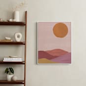 "Sand mountains" - Art Print in Apricot by Annie Shapiro - In a Room