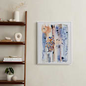 "Like a shooting star" - Art Print in Azure blue by Jaqui Falkenheim - In a Room