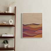 "Desert layers" - Art Print in Rosewood by Annie Shapiro - In a Room