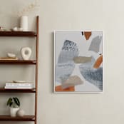 "It Caused a Ripple" - Art Print in Weathered Orange by Jennifer Daily - In a Room