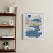 "On the Rocks No. 1" - Art Print in Wedgewood Blue by Julia Contacessi - In a Room